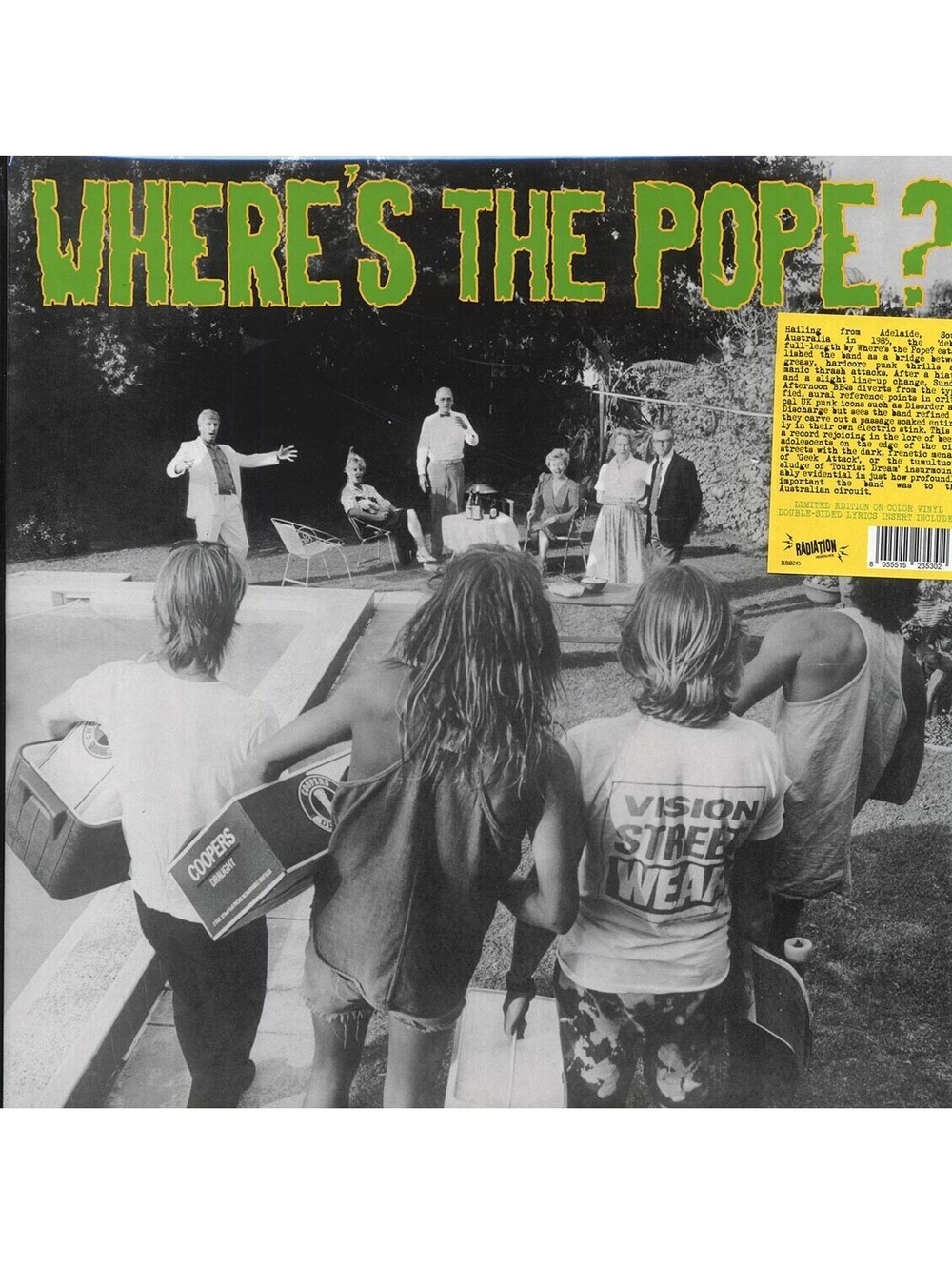 WHERE'S THE POPE - SUNDAY AFTERNOON BBQ'S LP VINYL RECORD aussie skate punk surf